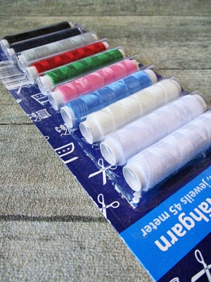 Nähgarn Garn Polyester Set 10 Rollen 45 Meter bunt - MONDSPINNE