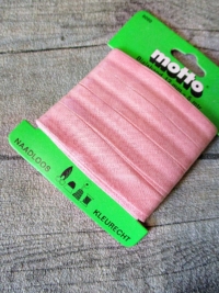 Biaisband Biasband Schrägband 12 mm 5 m nahtlos naadloos farbecht kleurecht rosa - MONDSPINNE