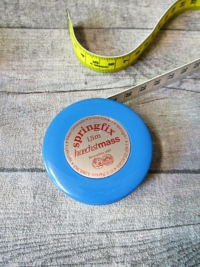 Rollmaßband Bandmaß Metermaß Rollmaß rund blau-silber 150 cm springfix hoechstmass - MONDSPINNE
