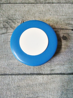 Maßband Bandmaß Metermaß Rollmaß Rollmaßband rund hellblau-weiß 150 cm springfix hoechstmass - MONDSPINNE