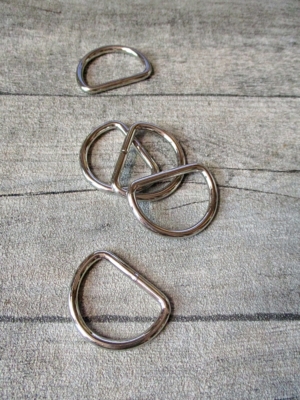 D-Ring Metall silber - MONDSPINNE