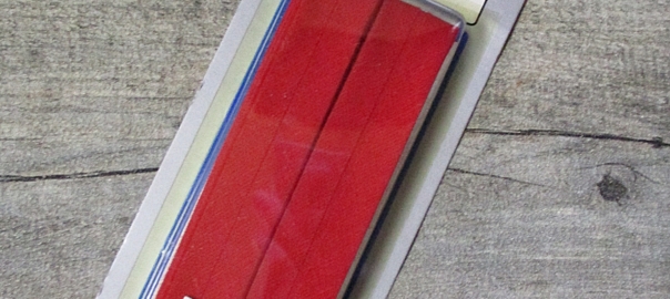 Schrägband rot Wenco 20 mm vorgefalzt Baumwolle 5 m - Mondspinne