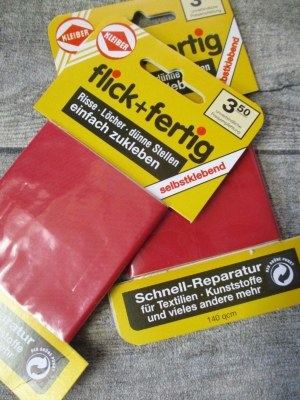 Flicken Kleiber flick+fertig selbstklebend rot - MONDSPINNE