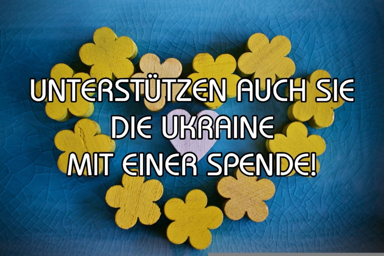 Unterstützen Sie die Ukraine mit einer Spende!