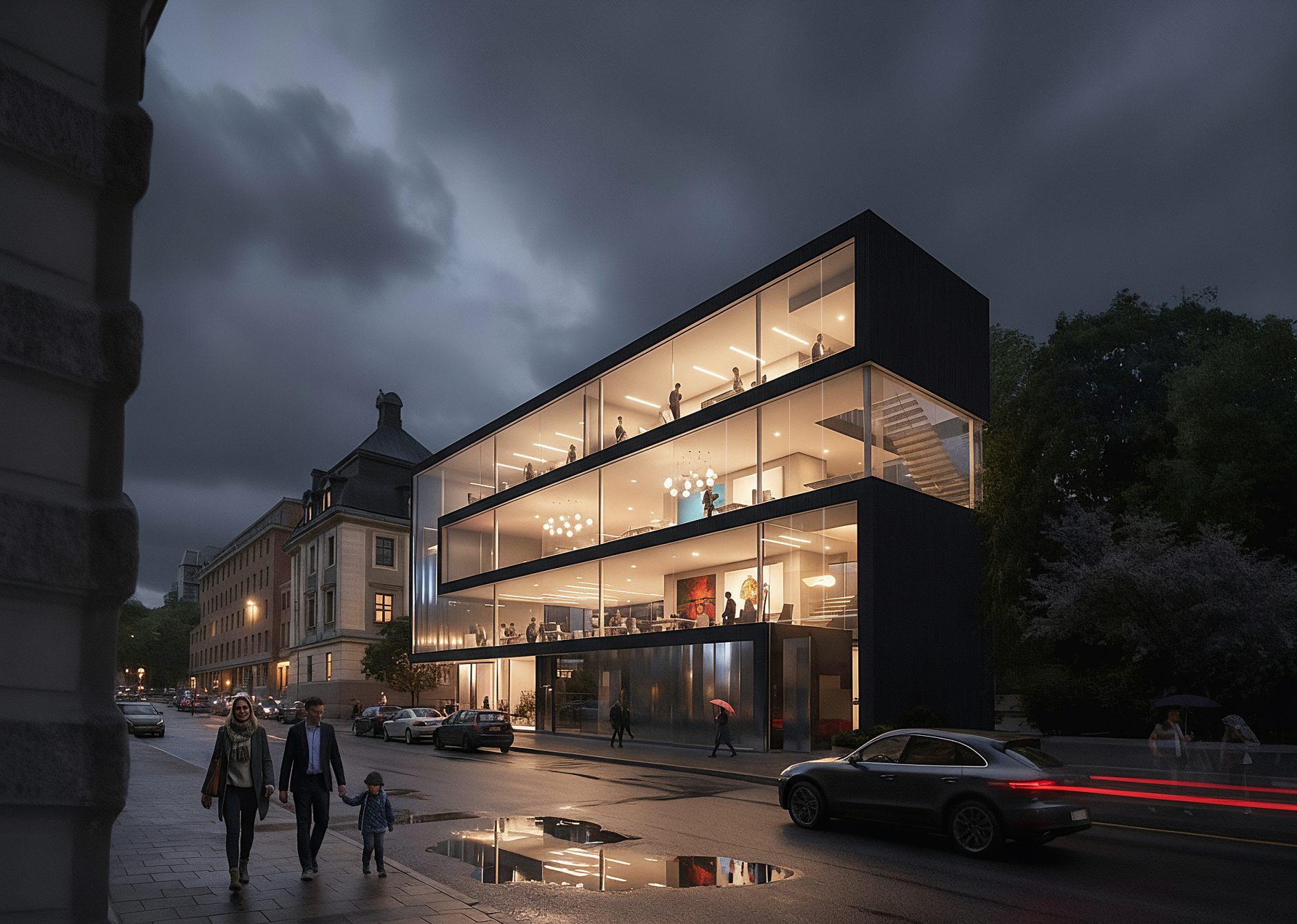 Volymstudie, vy från Bergsgatan