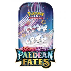 Scarlet & Violet Paldean Fates Mini Tin Collection Maushold Pokémon Trading Card Game