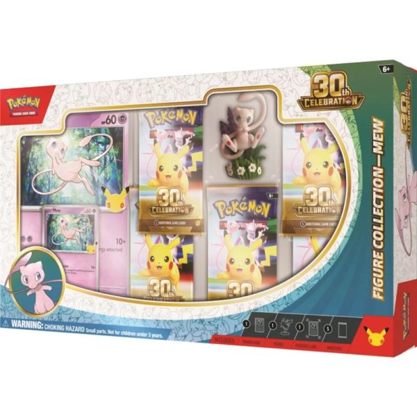 Pokémon 30th Celebration Figure Collection Mew Pokémon TCG 30th Celebration Figure Collection Mew met promokaart, Mew figuur en booster packs