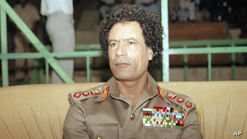 When Gaddafi attributes the creation of the Polisario to himself