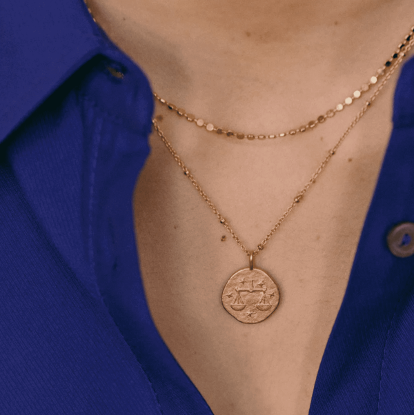 the Libra Necklace by the brand Agapé Studio