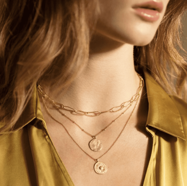 the Luna Necklace by the brand Agapé Studio