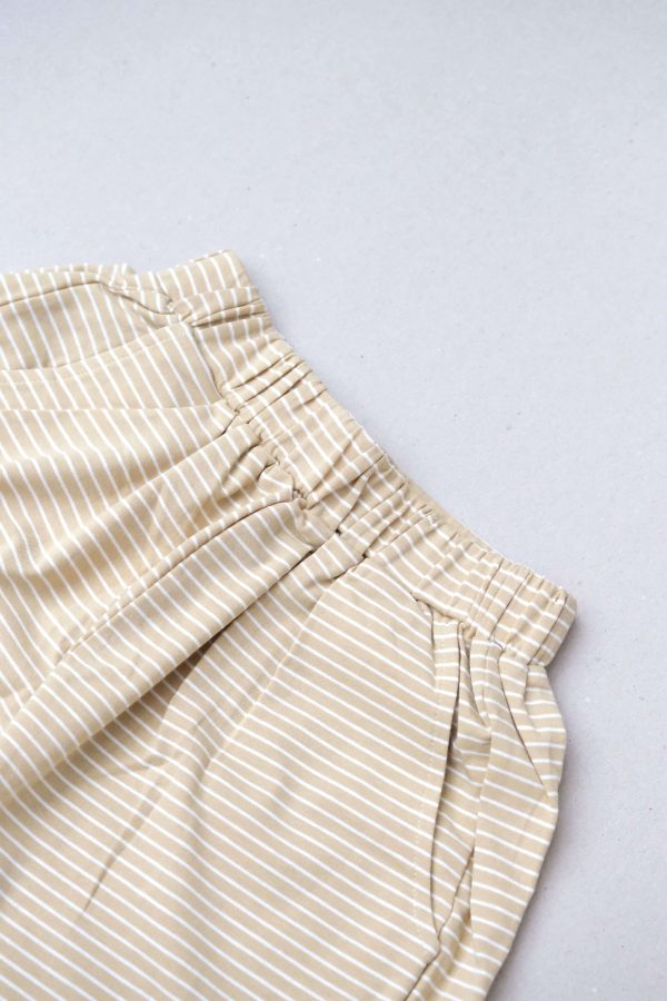 flatlay of the Theodore Shorts in Cream by the brand Alfred