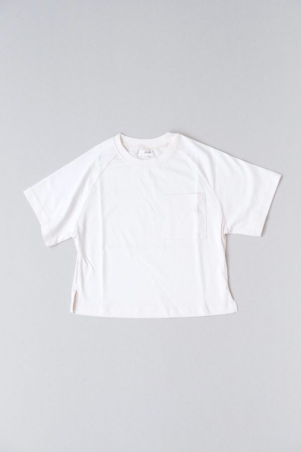 flatlay of the Walter Tee in Cream by the brand Alfred