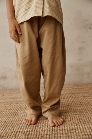 the Duncan Pants & Longsleeve Set in Khaki by the sustainable brand Alfred, curated by Morsel Store