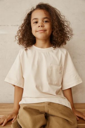 the Walter Tee in Cream by the sustainable brand Alfred, curated by Morsel Store