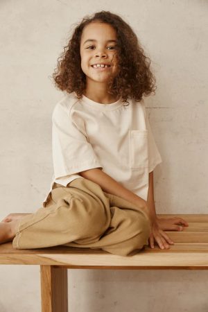 the Walter Tee in Cream by the sustainable brand Alfred, curated by Morsel Store