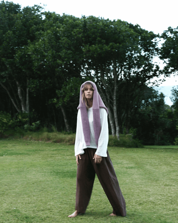 the Wide Knit Pants in Coco by the brand Summer and Storm