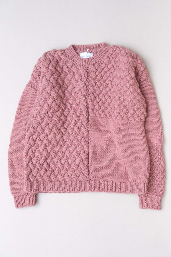 the Heartbreaker Sweater in dusty Pink by the brand The Knotty Ones