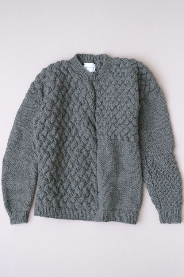 the Heartbreaker Sweater in Moss Green by the brand The Knotty Ones