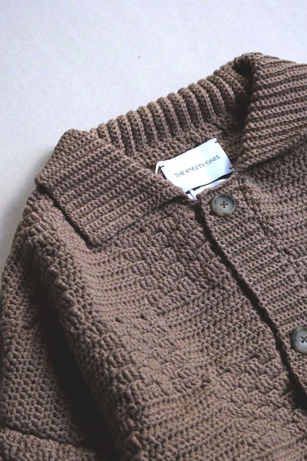 the Prietema Cardigan in Earth by The Knotty Ones