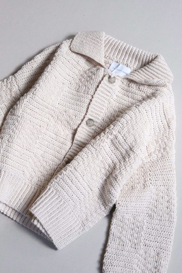 the Prietema Cardigan in Oat Milk by The Knotty Ones