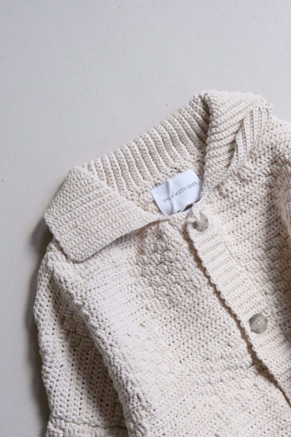 the Prietema Cardigan in Oat Milk by The Knotty Ones