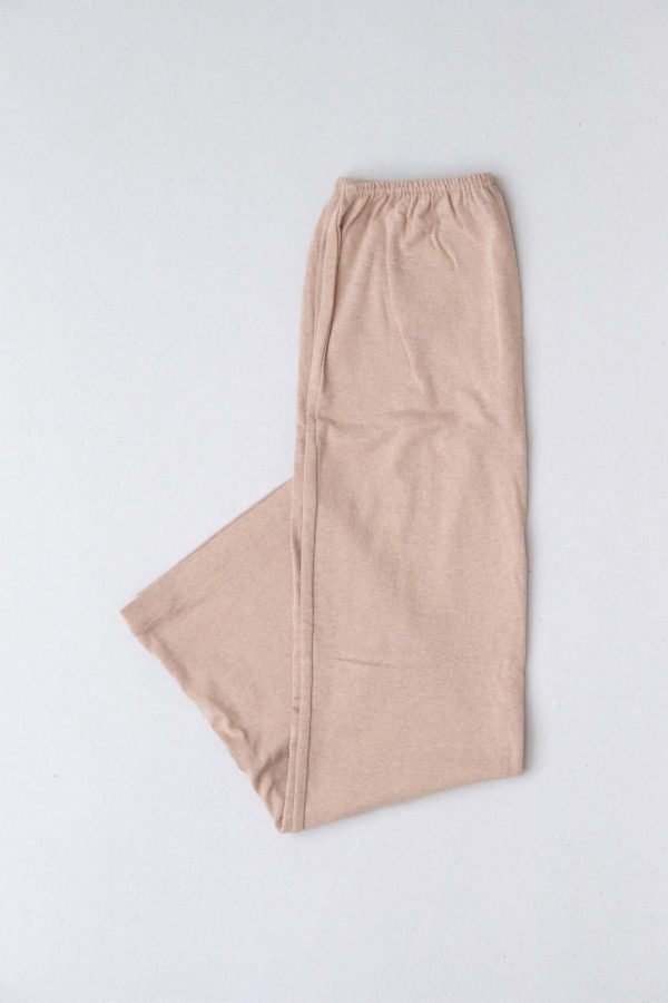 flatlay of the organic cotton Kea Skirt in Camel by the brand Harly Jae