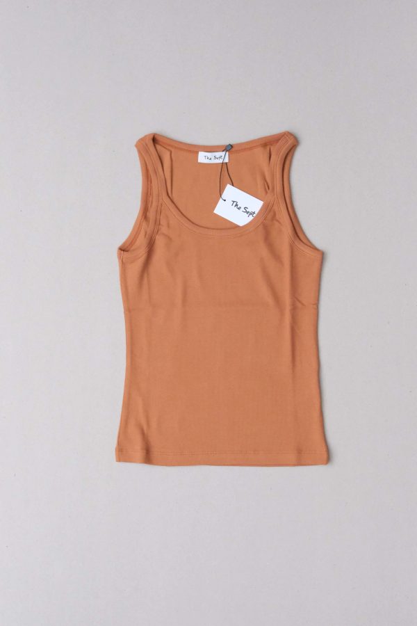 the Rachel 90s Tank in Caramel by the brand The Sept