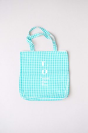 the Daphne Tote in Apple Plaid by the brand Yoli & Otis