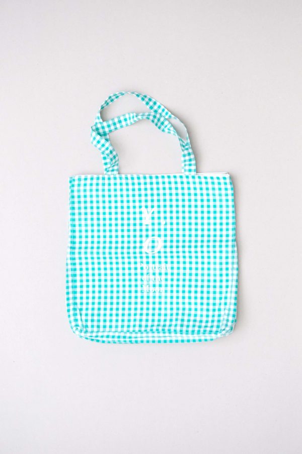 the Daphne Tote in Apple Plaid by the brand Yoli & Otis