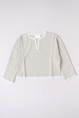 the Delano Top in Dried Herb by the brand Yoli & Otis