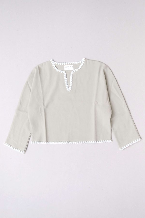 the Delano Top in Dried Herb by the brand Yoli & Otis