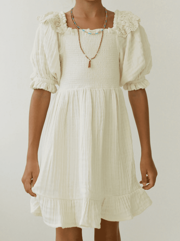 the Greta Dress in Undyed by the brand Yoli & Otis