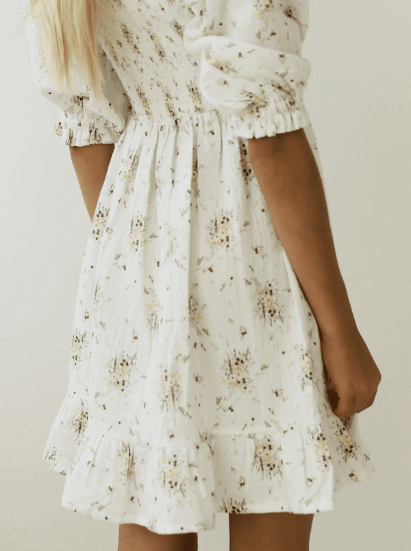 the Greta Dress in Vintage Floral by the brand Yoli & Otis