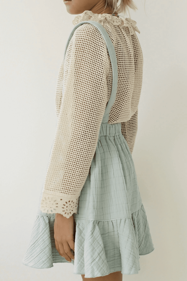 the Marya Blouse in Undyed paired with the Romeo Skirt by the brand Yoli & Otis