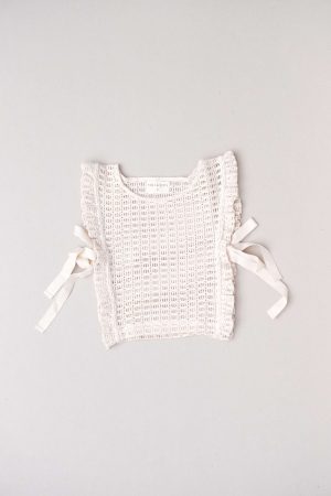 the Nila top in Undyed by the brand Yoli & Otis