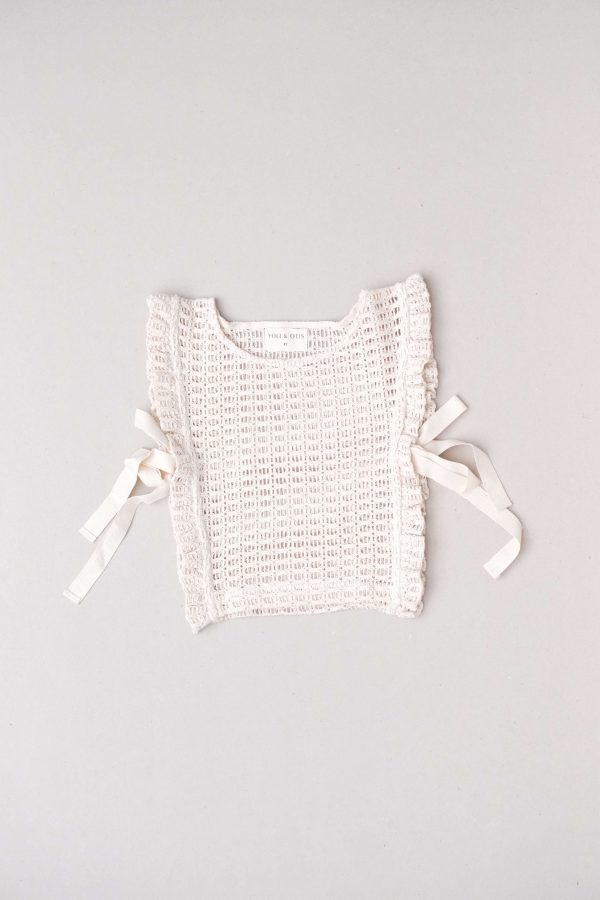 the Nila top in Undyed by the brand Yoli & Otis