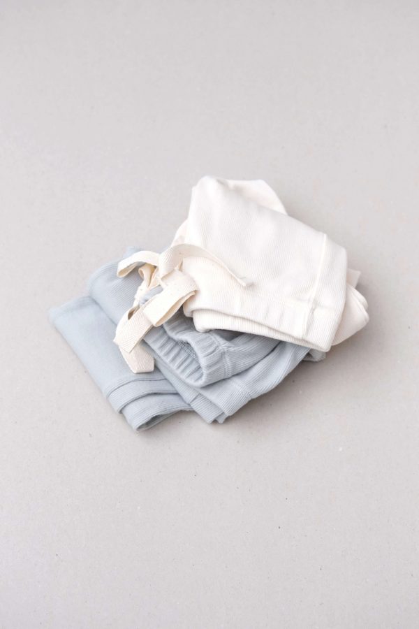 the Tomna Leggings in Undyed & Duck Egg Blue by the brand Yoli & Otis