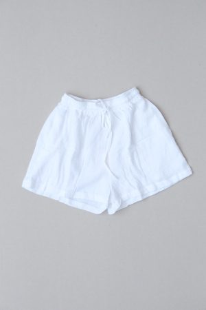 the Maddie Shorts in White Textured by the brand The Bare Road