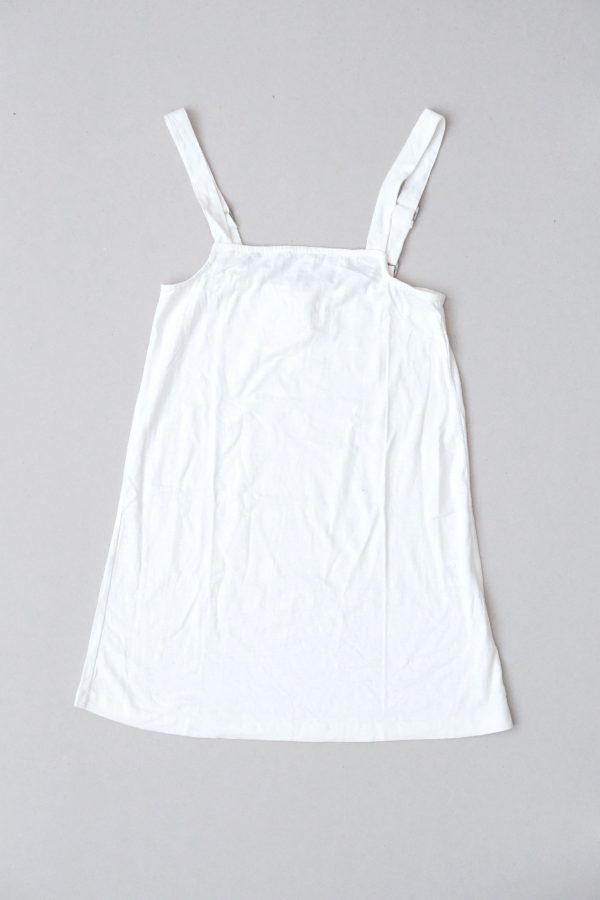 the Sunny Hemp Dress in White by the brand The Bare Road