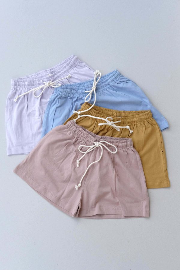 the Classic Shorts in Mushroom / Mustard / Sky Blue / Purple by the brand Summer and Storm