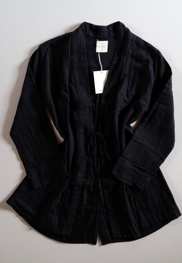 the Adley Coat in black by The Bare Road