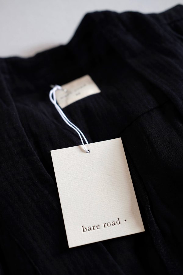 the Adley Coat in black by The Bare Road