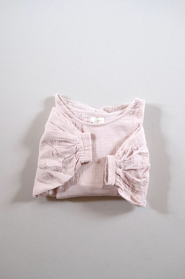 the Lara Top in Dusty Pink by the Bare Road