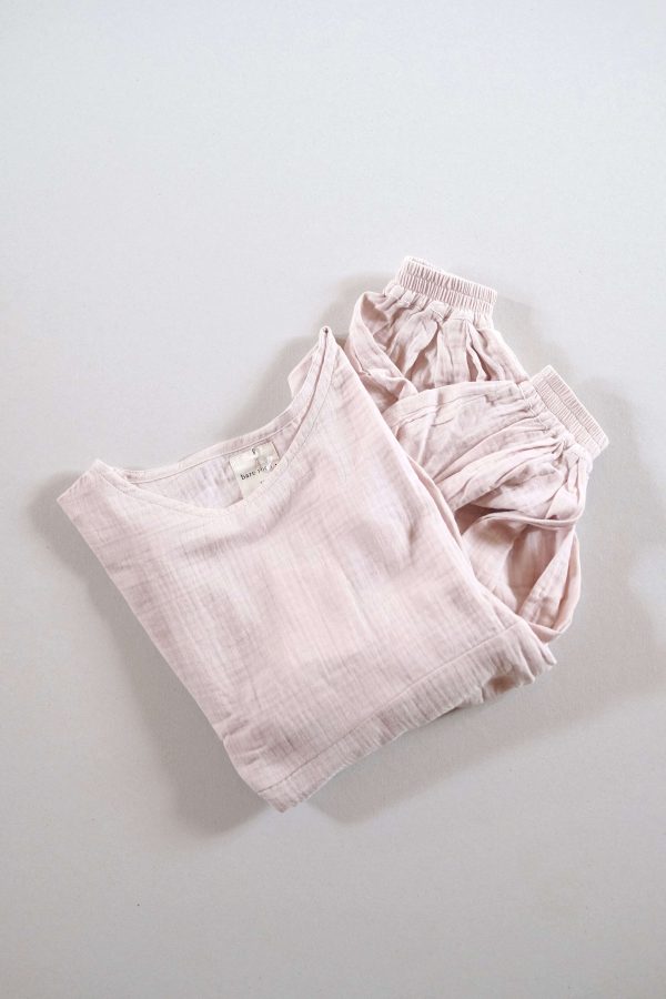 the Lara Top in Dusty Pink by the Bare Road