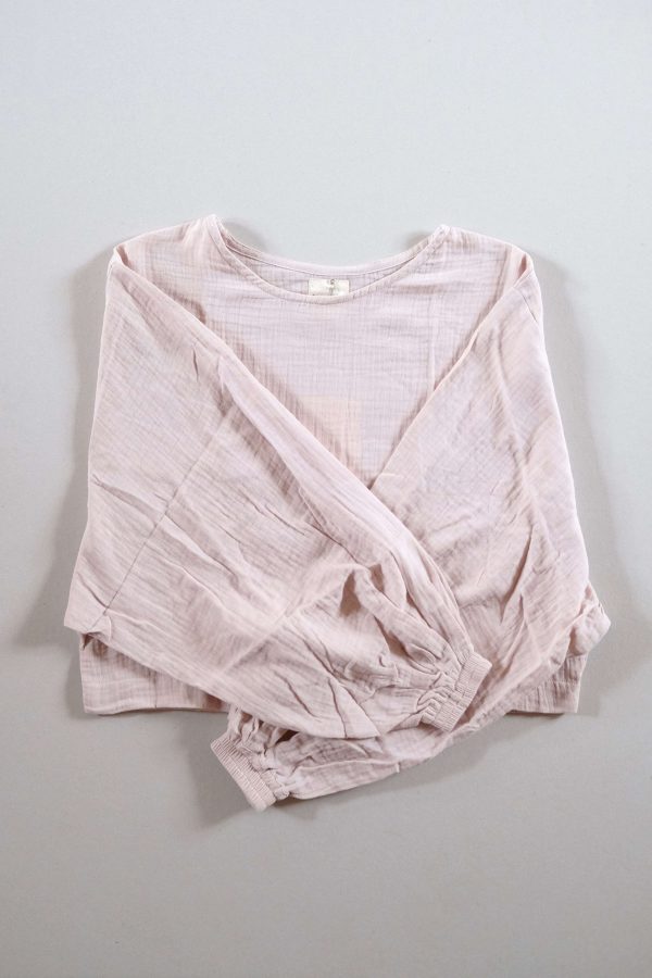 the Lara Top in Dusty Pink by the Bare Road