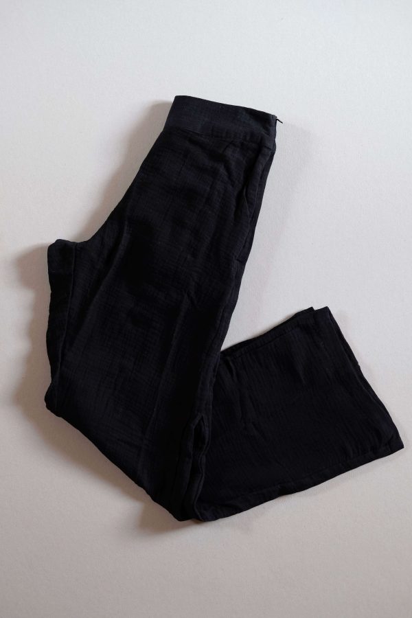 the Nadia Pants in Black by the Bare Road