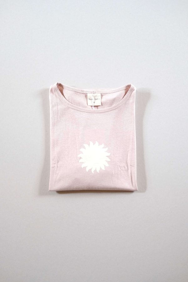 the Sunny Hemp Tee in dusty pink by The Bare Road