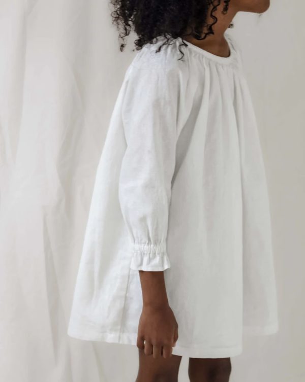 the Eadie Smock in Shell Linen by the brand Daughter, curated by Morsel Store