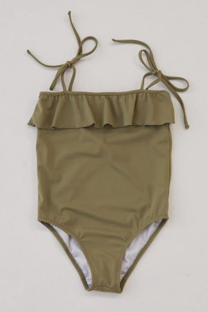 the Maya Swimsuit in Olive by the brand Daughter, curated by Morsel Store