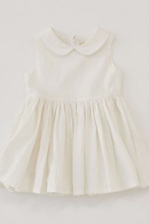 the Sunday Dress in White by the brand Daughter, curated by Morsel Store